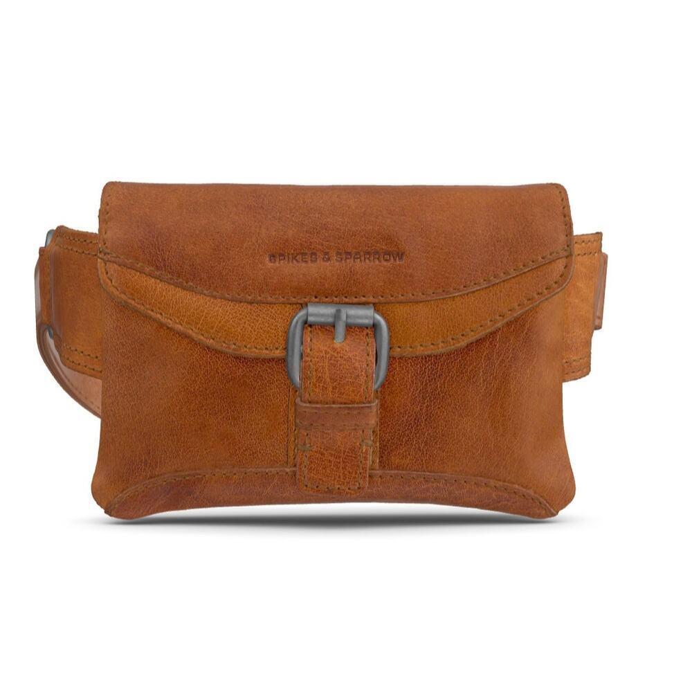 Spikes & Sparrow Leather Belt Bag Missouri Brandy Ladies - Picture 2 of 11